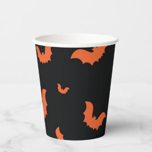 Halloween patroon papieren bekers
