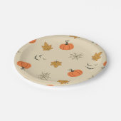 Halloween patroon papieren bordje (Gekanteld)