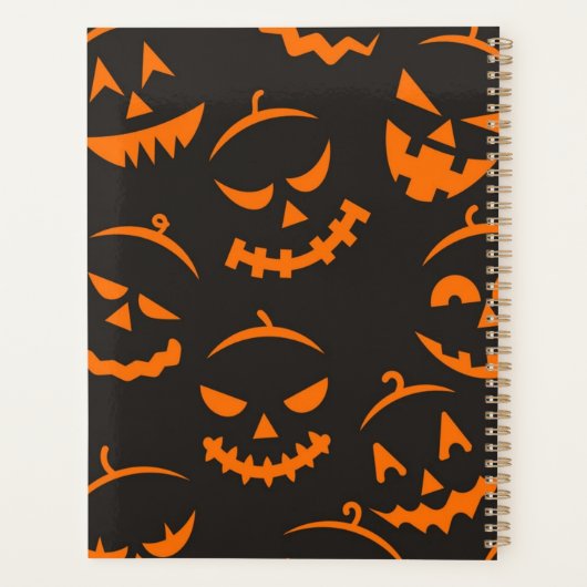 Halloween patroon planner (Achterkant)