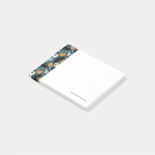 Halloween patroon post-it® notes (Schuin)