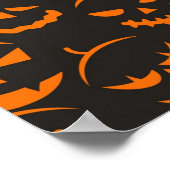 Halloween patroon poster (Hoek)