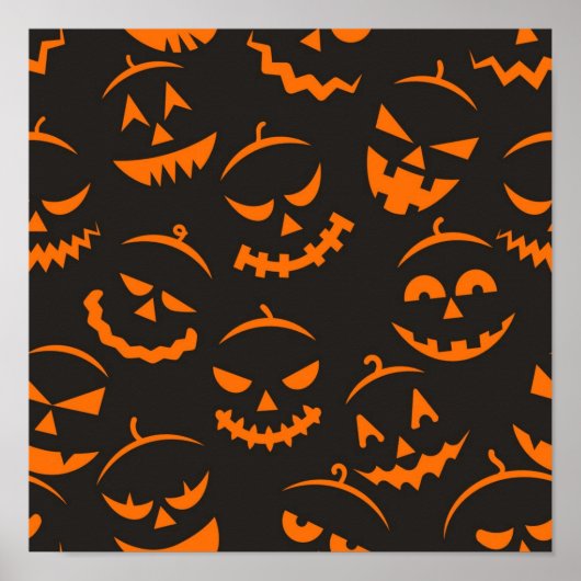 Halloween patroon poster (Voorkant)