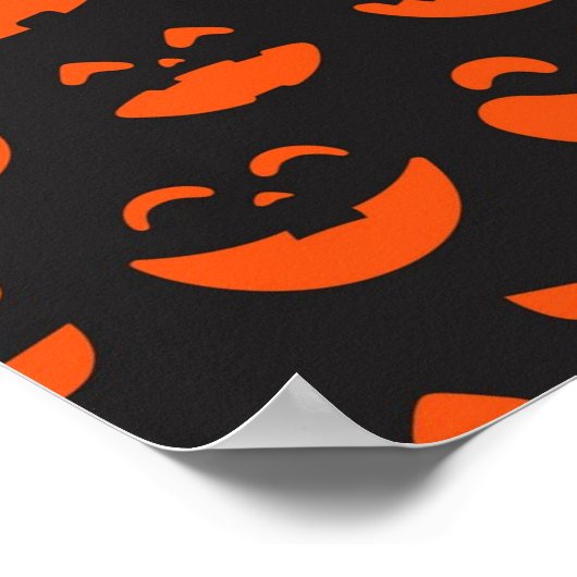 Halloween patroon poster (Hoek)