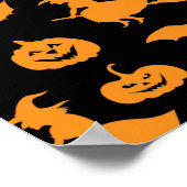 Halloween patroon poster (Hoek)