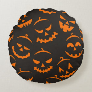Halloween patroon rond kussen