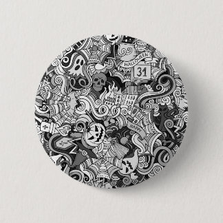Halloween patroon ronde button 5,7 cm