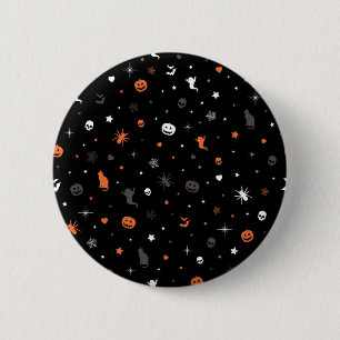 Halloween patroon ronde button 5,7 cm