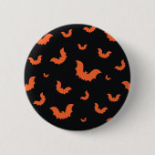 Halloween patroon ronde button 5,7 cm (Voorkant)