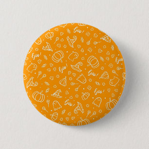 Halloween patroon ronde button 5,7 cm