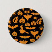 Halloween patroon ronde button 5,7 cm (Voorkant)