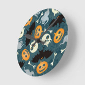 Halloween patroon ronde klok (Hoek)