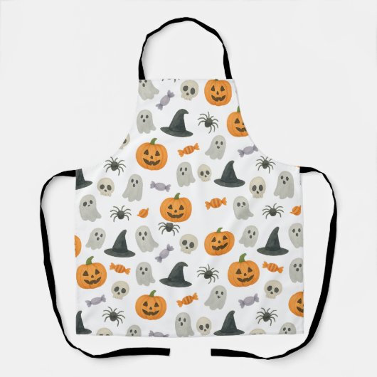 Halloween patroon schort (Voorkant)