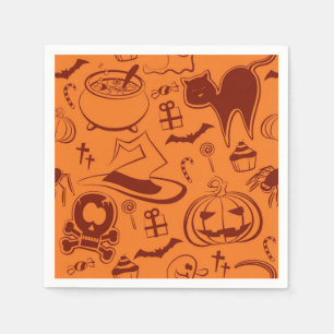 Halloween patroon servet