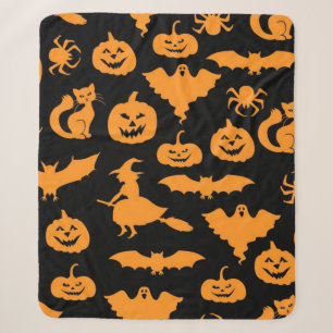 Halloween patroon sherpa deken