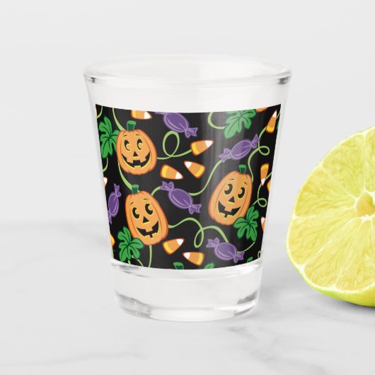 HALLOWEEN PATROON SHOT GLAS (Voorkant)
