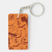 Halloween patroon sleutelhanger (achterkant)