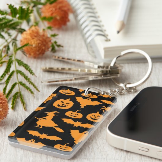 Halloween patroon sleutelhanger (Voorkant Rechts)