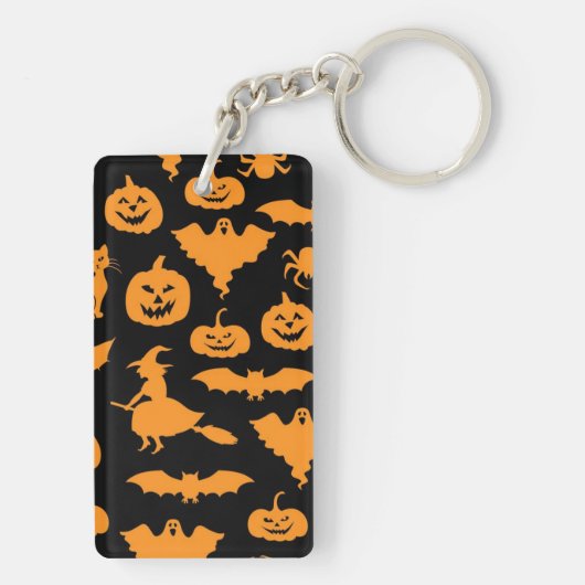 Halloween patroon sleutelhanger (achterkant)
