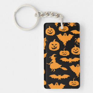 Halloween patroon sleutelhanger