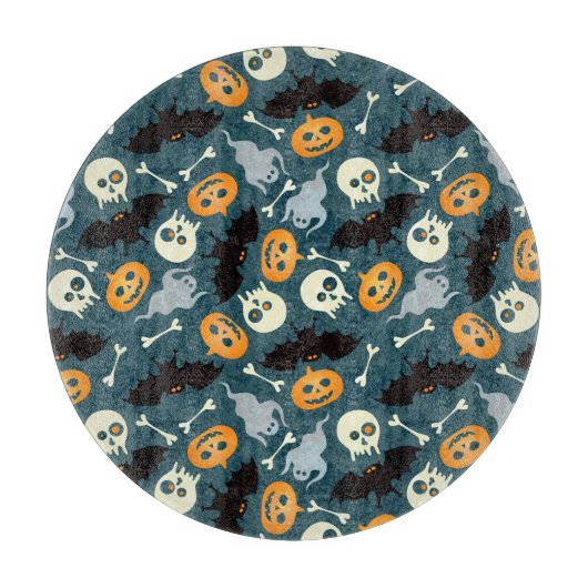 Halloween patroon snijplank (Voorkant)