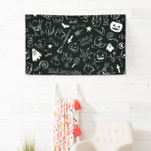 Halloween Patroon Spandoek (Insitu)