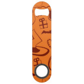 Halloween patroon speed flessenopener (Achterkant)
