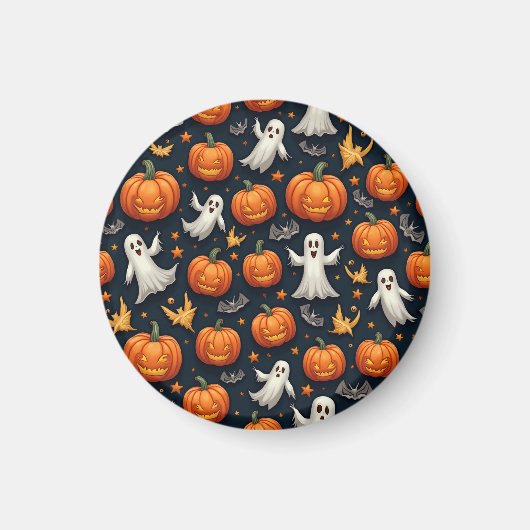 Halloween patroon spiegel magneet (Voorkant)