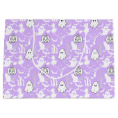 Halloween patroon. Spooky en schattig.b L Paarse B Groot Cadeauzakje (Voorkant)