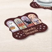 Halloween patroon Spooky seizoen Kartonnen Onderzetters (Gekanteld)