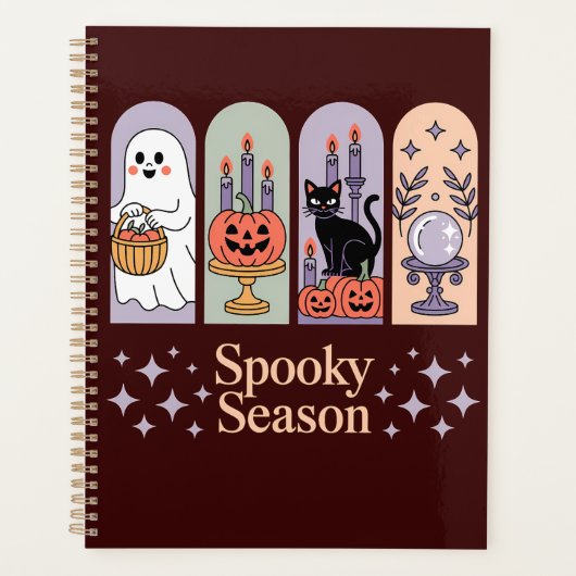 Halloween patroon Spooky seizoen Planner (Voorkant)