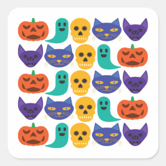 Halloween Patroon Sticker