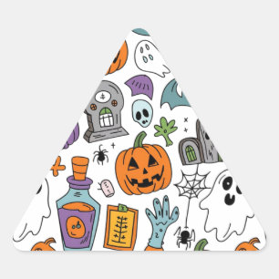 Halloween patroon sticker