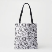 Halloween patroon tas. tote bag (Voorkant)