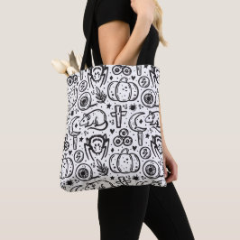 Halloween patroon tas. tote bag