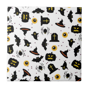 Halloween Patroon Tegeltje