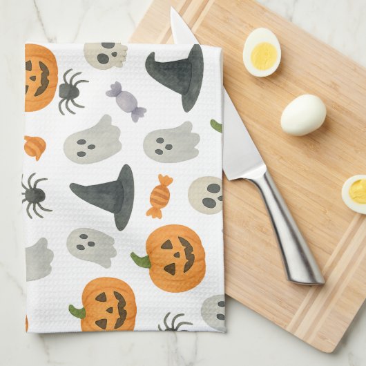 Halloween patroon theedoek (Quarter Fold)