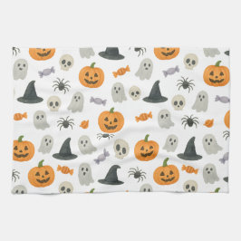 Halloween patroon theedoek