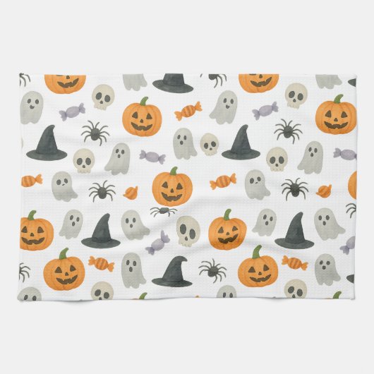 Halloween patroon theedoek (Horizontaal)