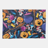 Halloween patroon theedoek (Horizontaal)