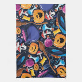 Halloween patroon theedoek (Verticaal)