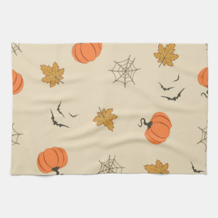 Halloween patroon theedoek