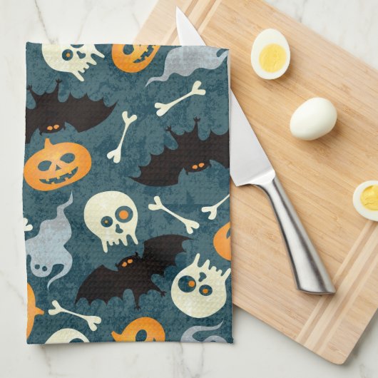 Halloween patroon theedoek (Quarter Fold)