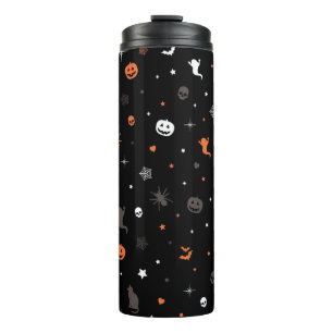 Halloween patroon thermosbeker
