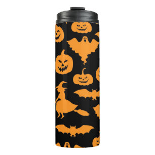 Halloween patroon thermosbeker