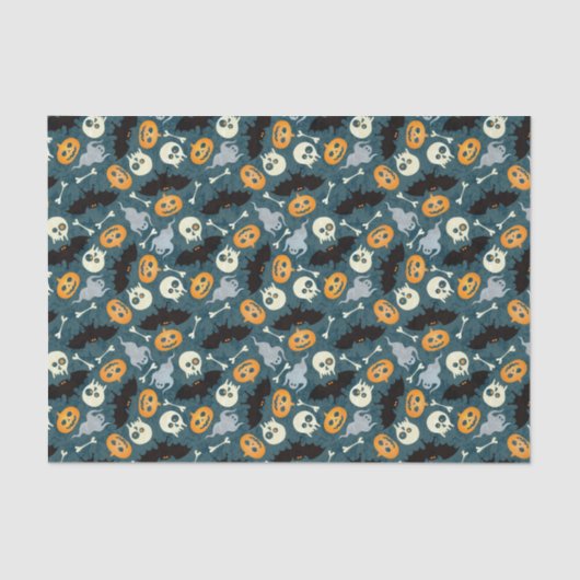 Halloween patroon tissuepapier (Voorkant)