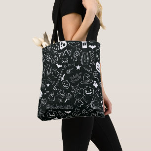 Halloween Patroon Tote Bag