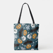 Halloween patroon tote bag (Achterkant)