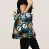 Halloween patroon tote bag (Dichtbij)