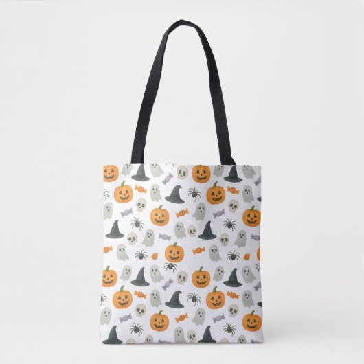 Halloween patroon tote bag (Voorkant)