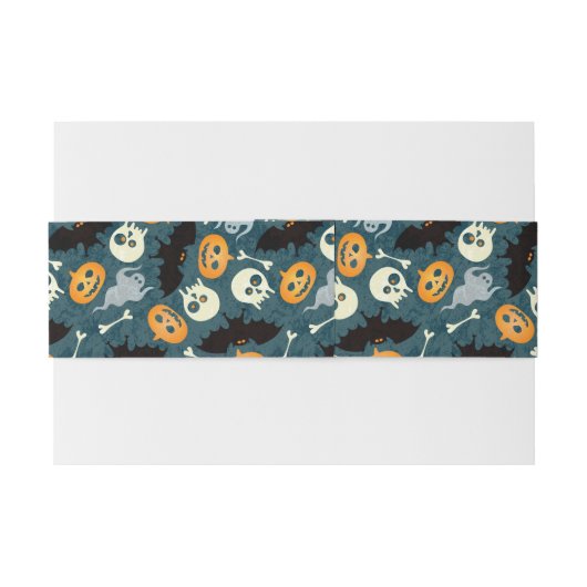 Halloween patroon uitnodigingen wikkel (Achterkant Voorbeeld)